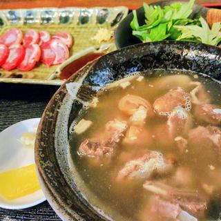 山羊汁定食(やぎとそば 太陽)