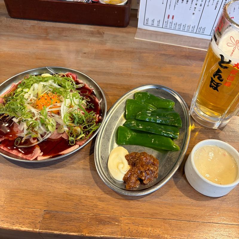 生ビール(大衆酒場 とんぼ 広島立町店)