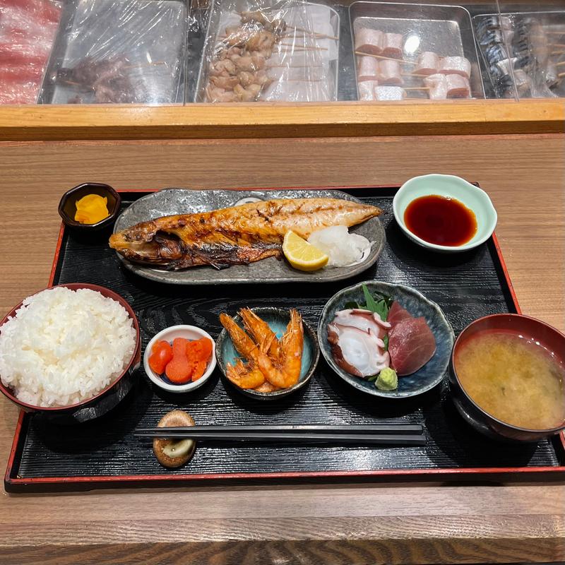 焼き鯖小鉢定食(海鮮肉炉端 大夢)