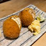 ほぼ蟹　カニのクリームコロッケ(新橋 日本酒 おだしと、おさけ。すずめ)