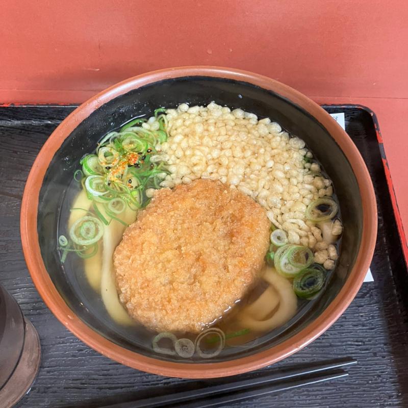 コロッケうどん(そば うどん 潮屋 梅田店)