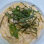 明太クリームパスタ