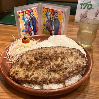 ガリバーバーグ おろしそ+ライスガリバー盛(びっくりドンキー聖蹟桜ヶ丘店)