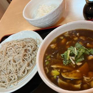 鳥と茄子のカレーせいろ(満留賀そば )