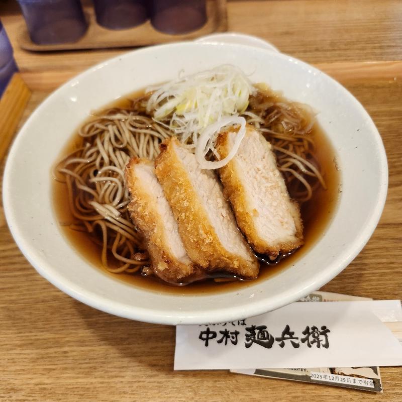 厚みカツ出汁そば(生そば 中村麺兵衛 沖縄県庁前店)