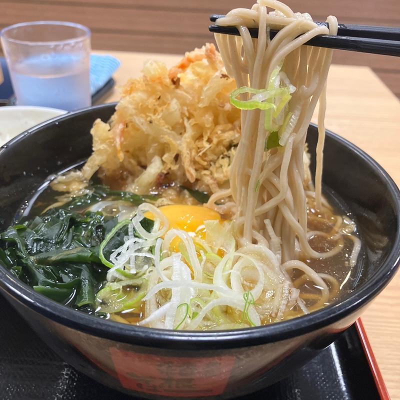 天玉そば+小ライス(名代 箱根そば 永山店)