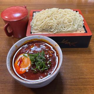 ユッケジャンラーメン(つけ麺バージョン)(そば処 浅野屋 )