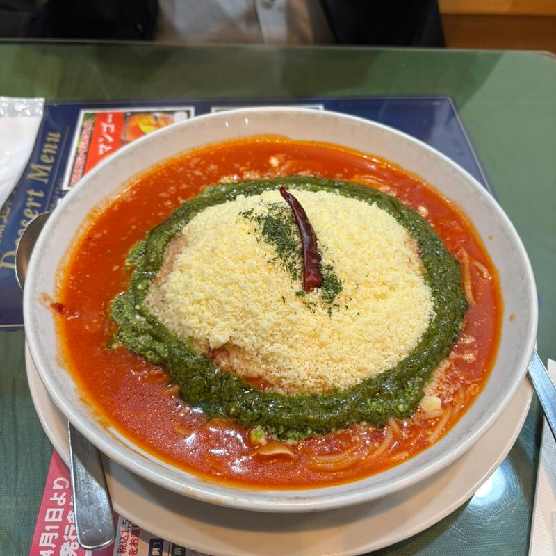 赤唐トマトソースにバジル　生麺(はらっぱ 駅ビルモントレー店 )