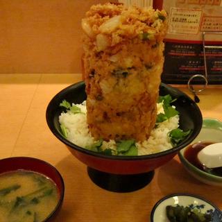 海鮮かき揚げ丼(あら汁付)