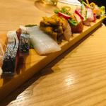 いきな男の刺し身盛り