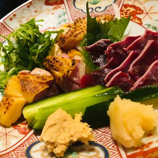 黒さつま鶏刺身