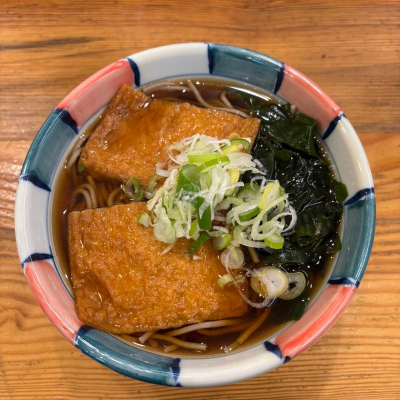 きつねわかめそば(信州そば ナカジマ会館)