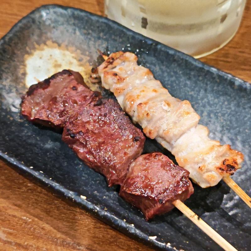 #牛ハツ・せせり(もつしげ 上大岡店)