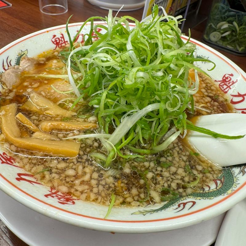 特製醤油九条ねぎラーメン(京都北白川ラーメン魁力屋 川崎新城店)