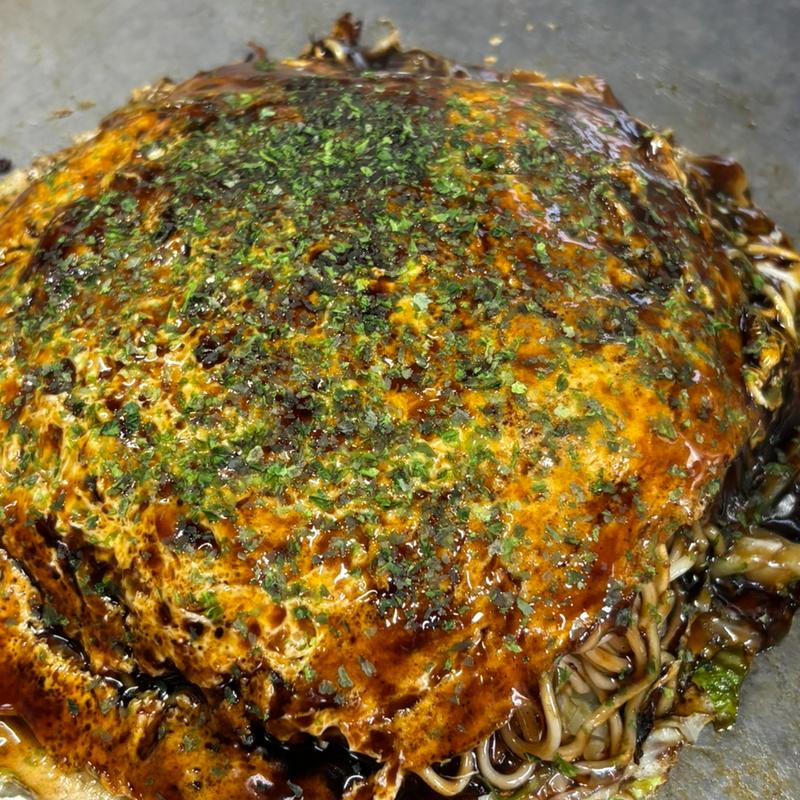 モダン焼き(長瀬お好み焼)