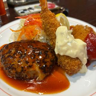 三品盛合せ定食