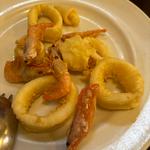 小海老とヤリイカのフライ盛り合わせ