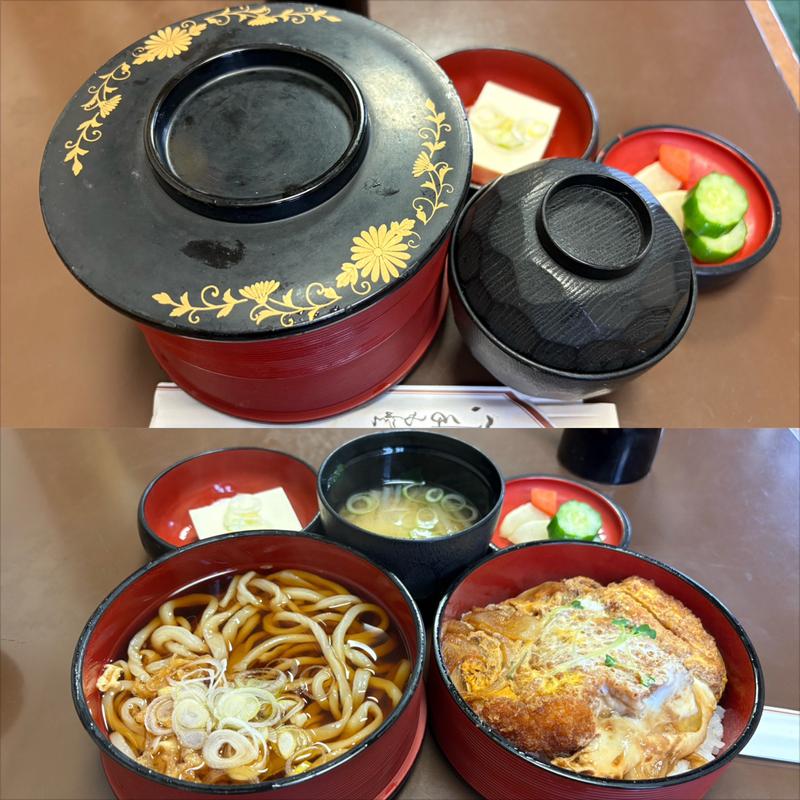 かつ丼セット (温うどん)(宮路)