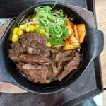 ハラミステーキ定食(肉丸商店 アリオ川口店)