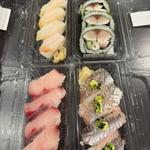 ぶり　あじ　つぶ貝　〆さばの広島菜絵巻