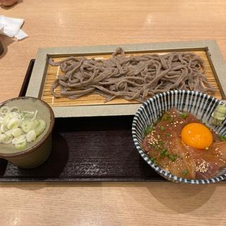 ミニブリ漬け丼セット(北海道そば さくら プレナ幕張店)