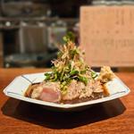 さつま極鶏 ムネ肉たたき(焼鳥食堂)