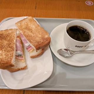 朝カフェ セットA ハムタマゴサラダ(ドトールコーヒーショップ 蒲田西口店)