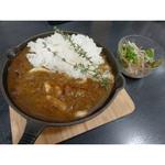 魚介4種のアヒージョ風スキレットカレー