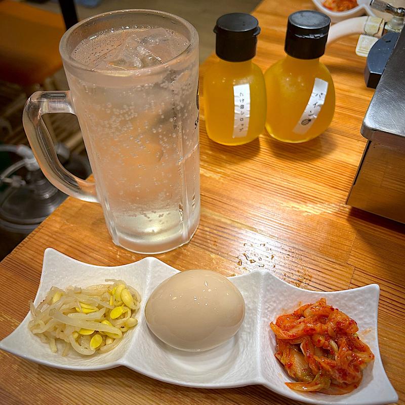 お通し(焼肉 ホルモン たけ田  青葉通店)