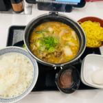 牛肉玉ラーメン鍋膳（とんこつ）