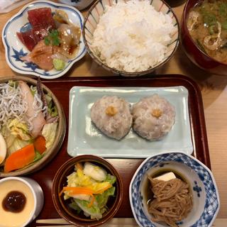 しうまい+鮮魚の漬け定食(食堂 ユの木)
