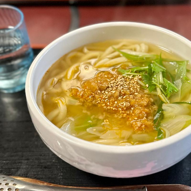 肉味噌うどん（温）(讃岐うどん ほの花)