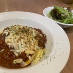 焦がしチーズとろけるじっくり煮込んだゴロゴロボロネーゼ(自家製生パスタ専門店 木本屋 )