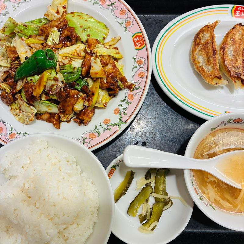 中華セット（回鍋肉）(餃子の王将 上大岡京急店)