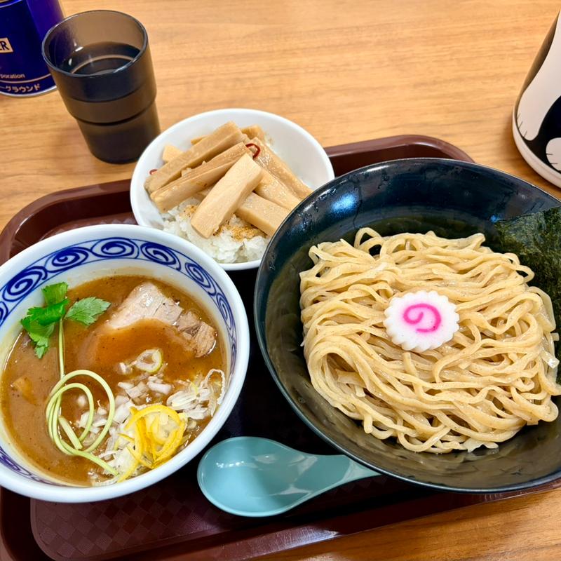 つけ麺中盛り＋メンマ丼(らーめん理庵)