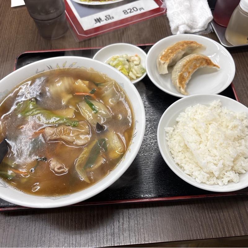広東麺　ライス　餃子(珍來 六町店)