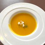 ランチコース　かぼちゃのポタージュ