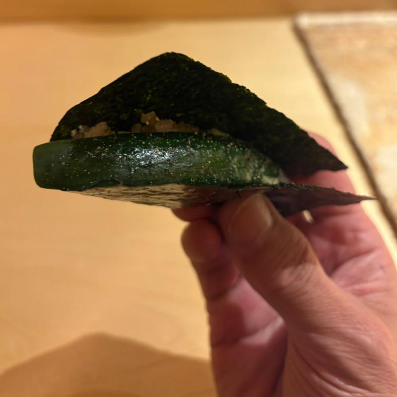 かっぱ巻き(浅草橋 鮨 うらおにかい)