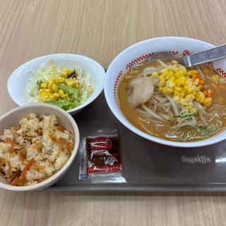 合わせ味噌ラーメンと五目サラダセット(スガキヤ 岡崎イオンモール店 )