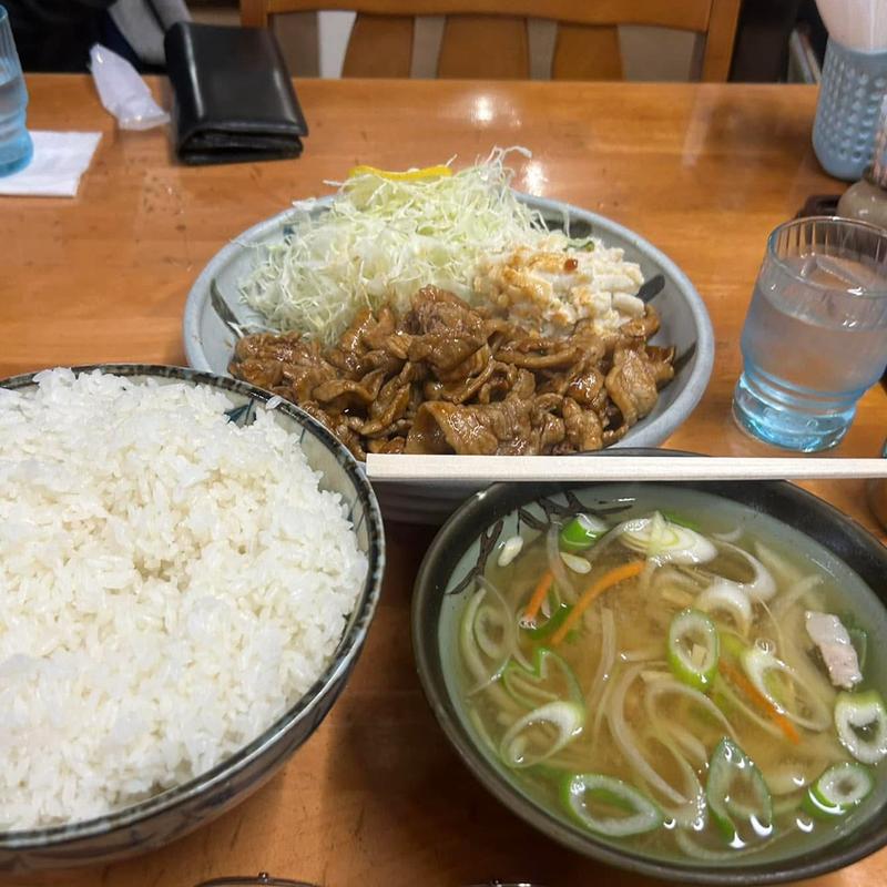 焼肉定食 両方大盛り(舞木ドライブイン )