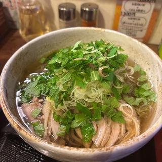 冷たい山椒肉そば