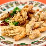 川海老塩胡椒炒め