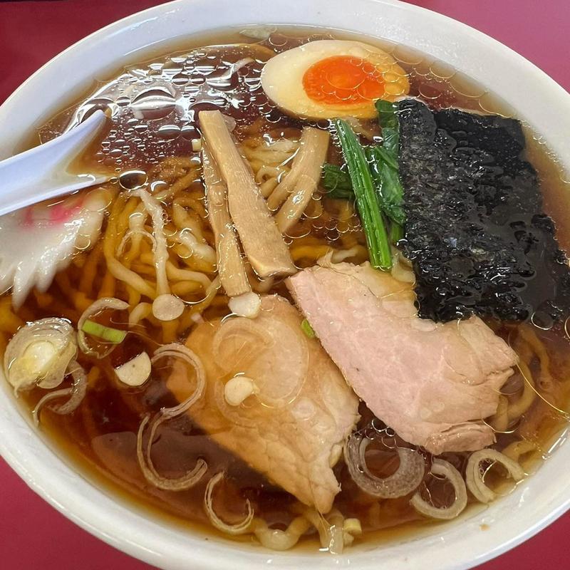 手打ち醤油ラーメン(一休)