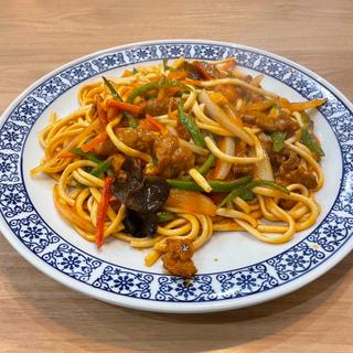 牛肉焼きそば(牛肉炒面)(蘭州牛肉麺 一盛 亀戸店)