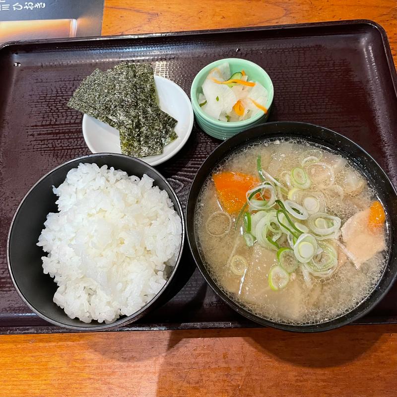豚汁定食(品川ひおき)
