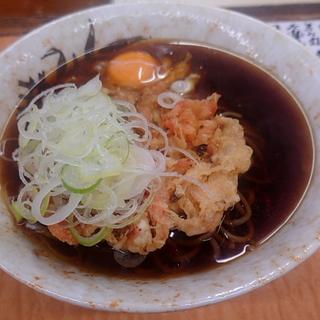 かき揚げそば＋玉子(川一 （かわいち）)