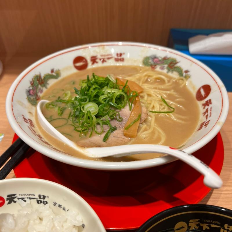 ラーメン・ライス定食（こってり）(天下一品 新宿西口店)