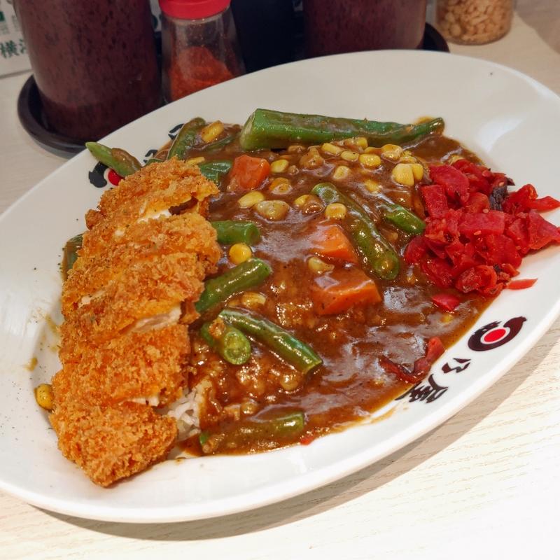温野菜カレー＋ササミチーズカツ(日乃屋カレー 横浜石川町店)