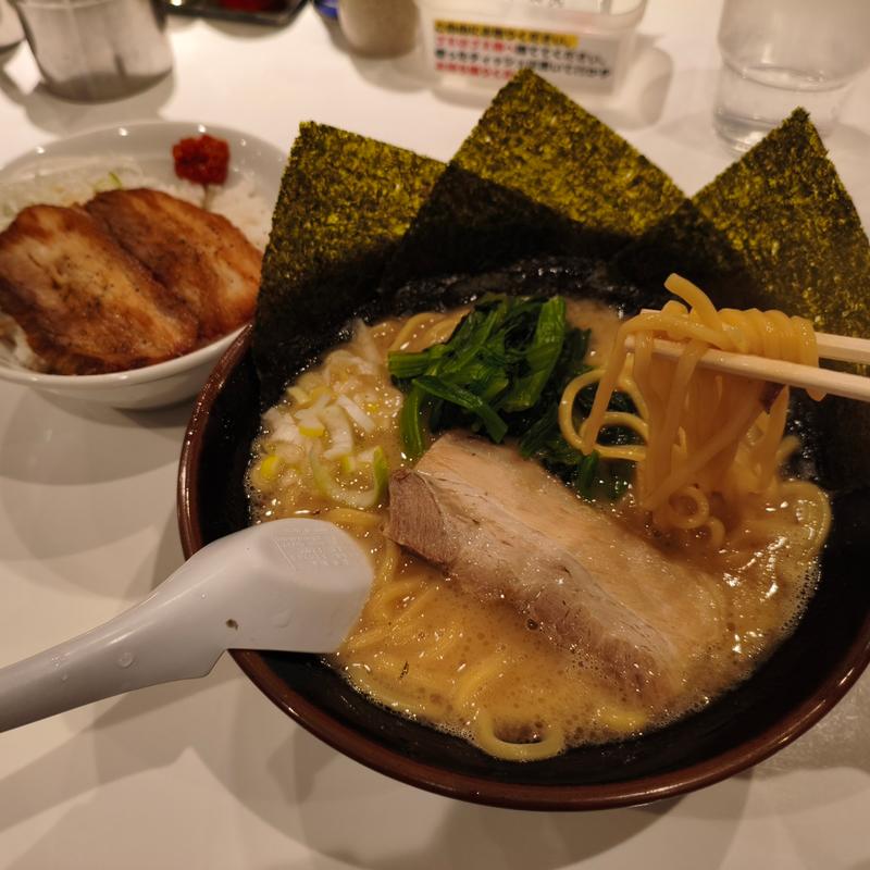 豚カルビ丼セット(達磨家 藤沢店)