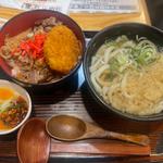 あかね風牛丼セット(武州うどんあかね&みどりダイニング)